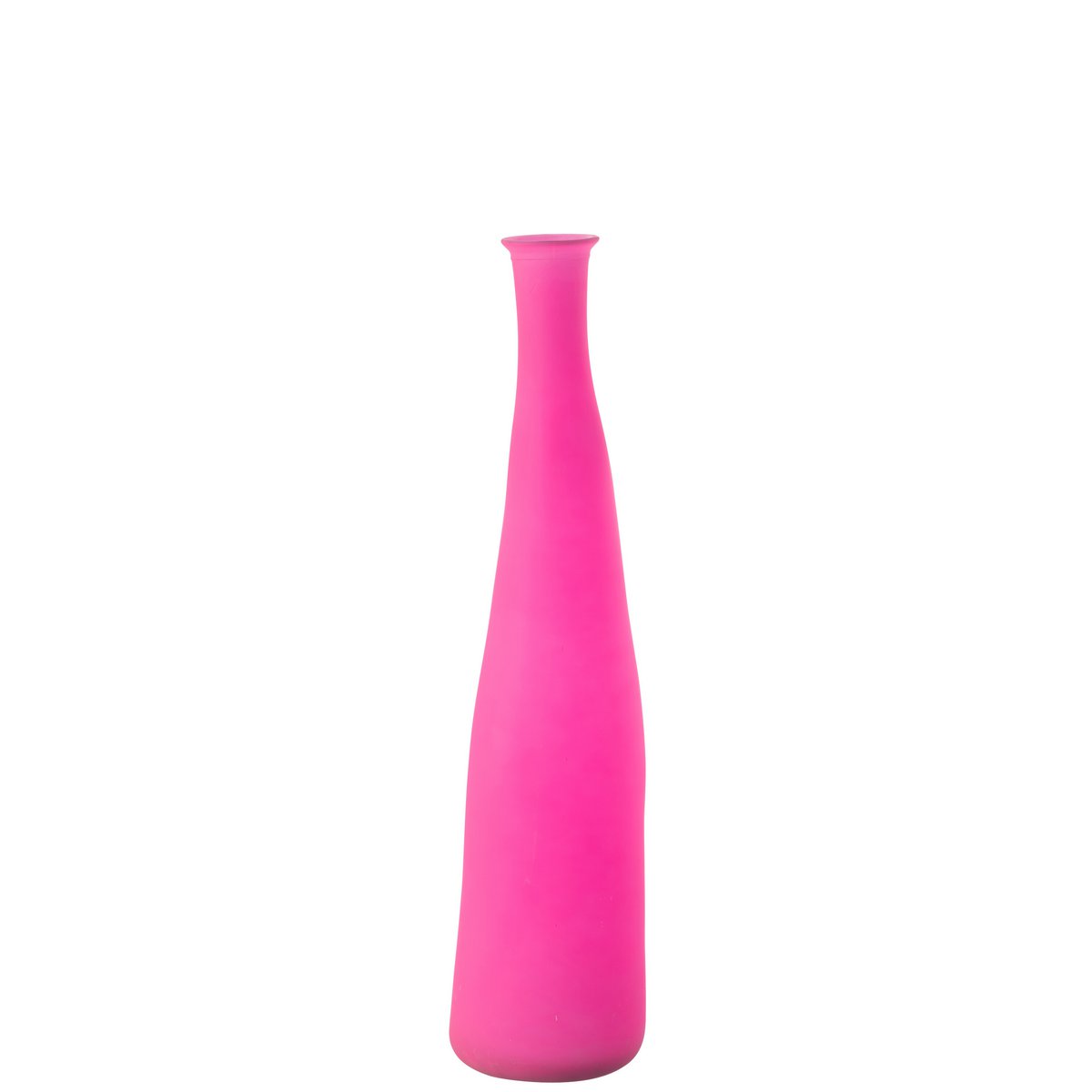 Vase Bouteille en Verre Rose de J-Line - Élégance et modernité