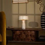 Lampe de table en métal blanc Jape