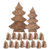 Decof Figure Tree 2er Set Wooden Figure H23 / 20cm Master Box Decoration de Noël en 16 parties Wood Mango
