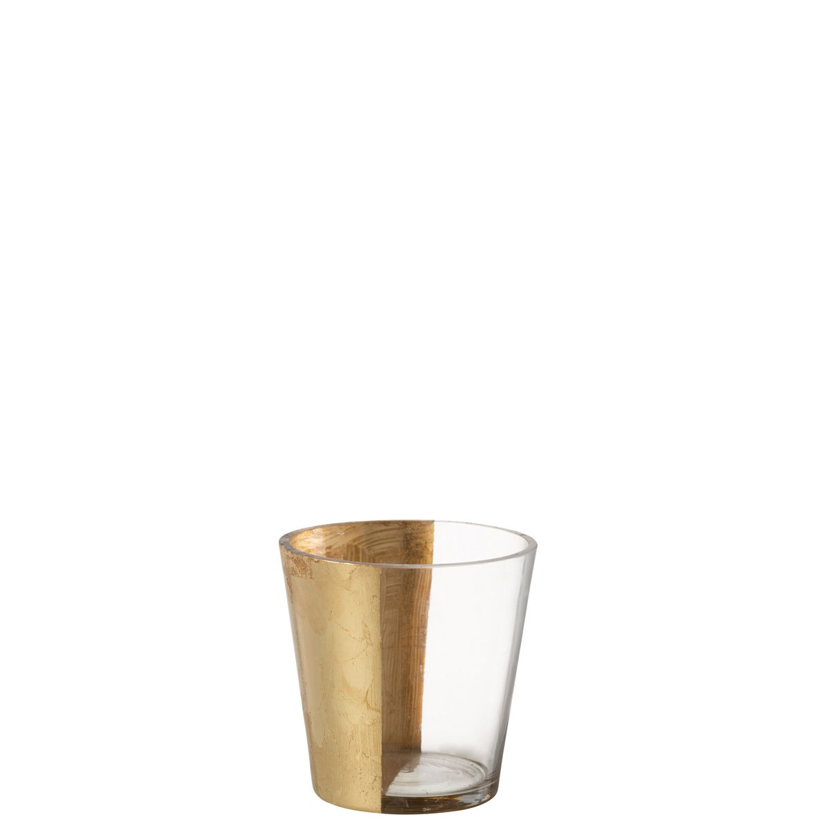 Lanterne J-Line en verre doré, vue de face