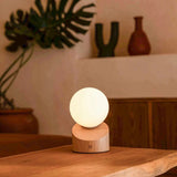Lampe rechargeable Morris marron clair