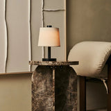 Lampe rechargeable en bois noir Rover