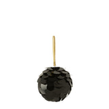 Détail de la suspension J-Line Boule Paillettes, texture pailletée