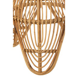 Tabouret Lea en rotin naturel de J-Line, vue de face