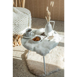Peau de lapin J-Line avec motifs pois blancs et marrons