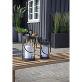 Lanternes Bondi - Noir, Acier/Verre - Ensemble de 2