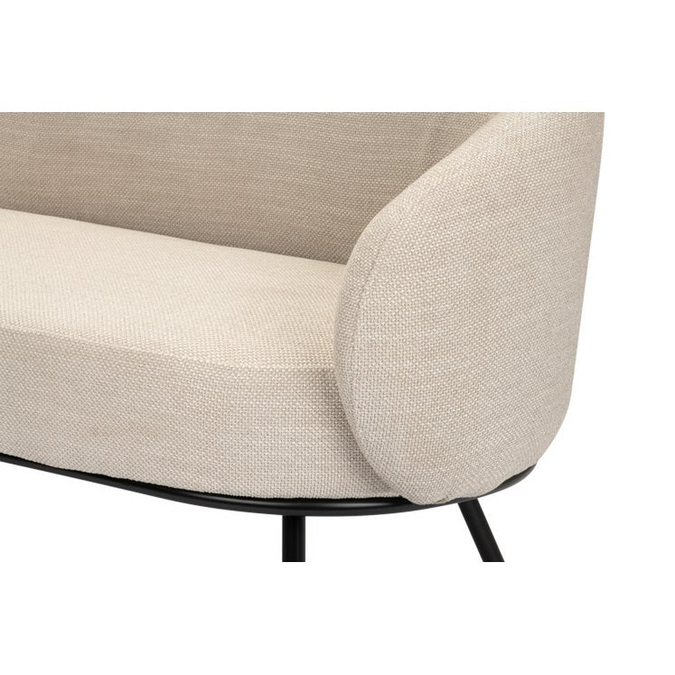Dimensions du canapé Mars, largeur 135,5 cm, profondeur 69,5 cm