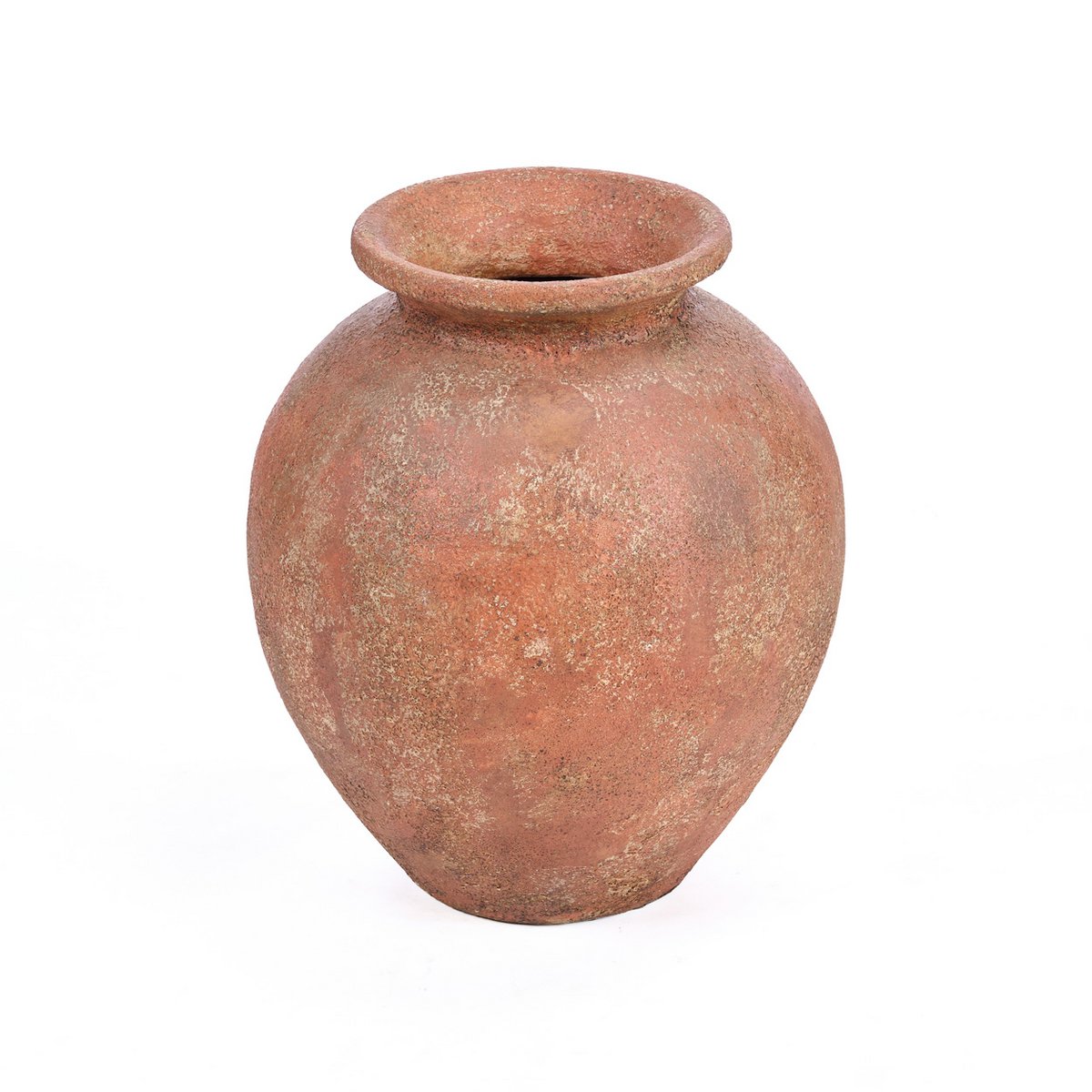 Vase Clay Silence en terre cuite XL - vue avant avec lumière naturelle