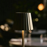 Lot de 4 lampes de table rechargeables vert olive avec station de recharge