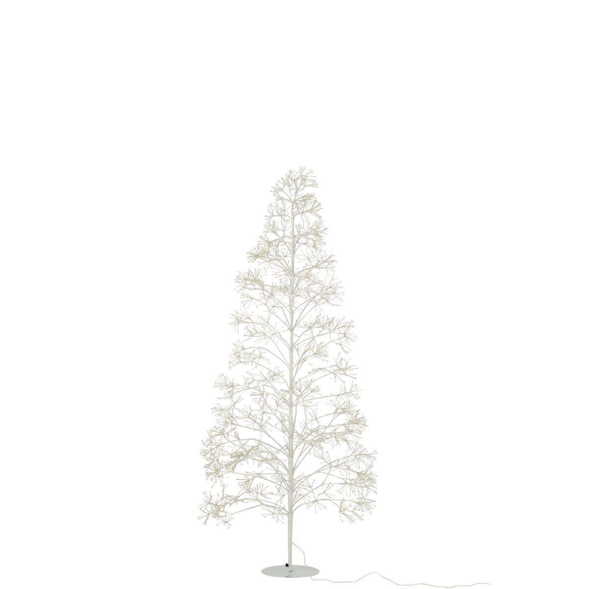 Guirlande lumineuse J-Line Boom 2700 LED en métal blanc, vue avant