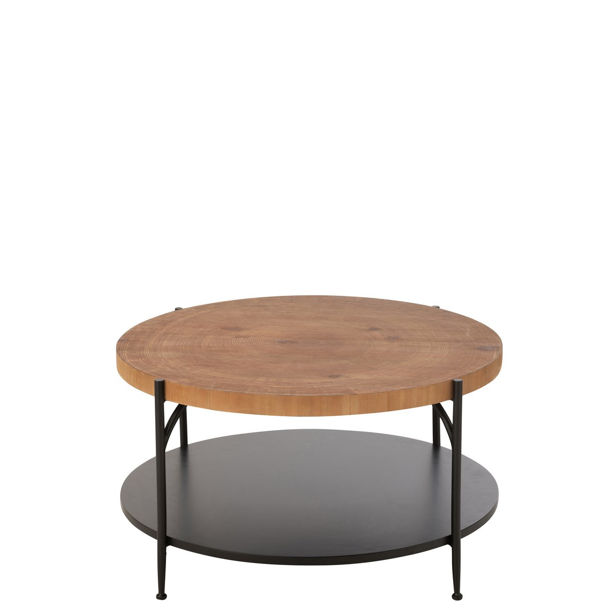 Table basse Voni J-Line, détail du matériau MDF naturel