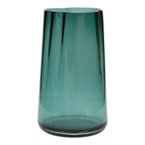 Vase en verre soufflé bleu