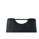 Chaise cantilever noire dans un bureau contemporain