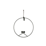 Mur rond rond du support noir