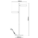 Lampadaire LED "Tessa" amande