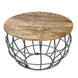 Table d'appoint table basse durable table de salon rond lexington Ø 55 cm cadre en métal solide