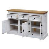 Buffet en bois massif avec espace de rangement