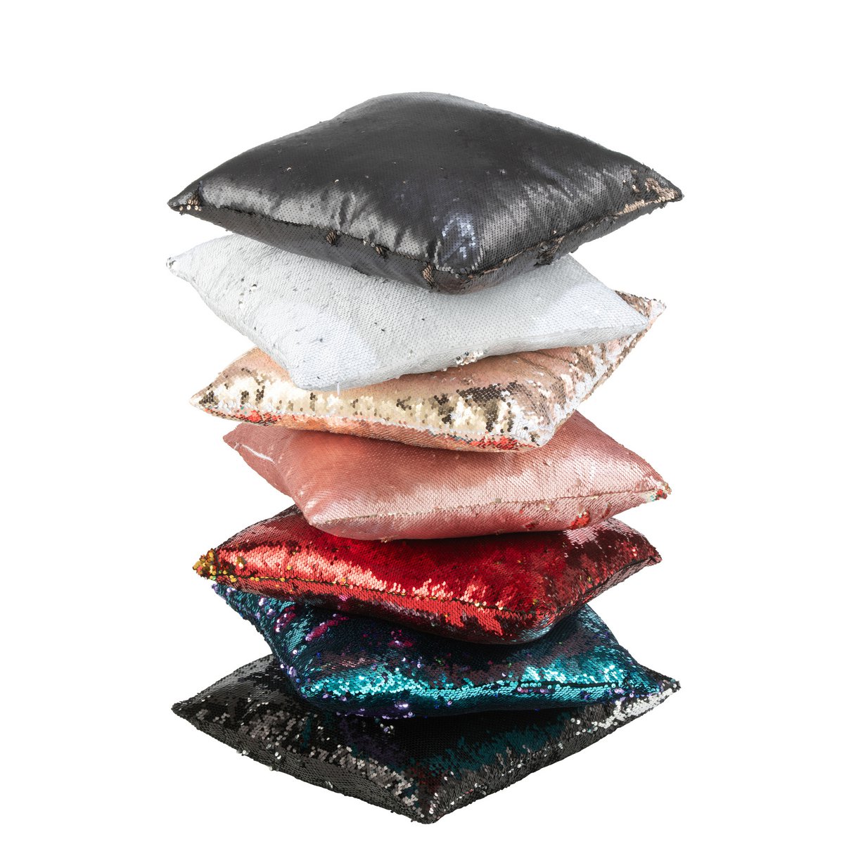 Coussin J-Line Noir/Argent en ambiance déco