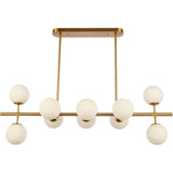 Suspension Chrintine Blanc Or