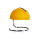 Vue latérale de la lampe Burano jaune, éclairage doux