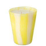 Bougie parfumée J-Line Noa Stripes - ambiance cosy dans un salon