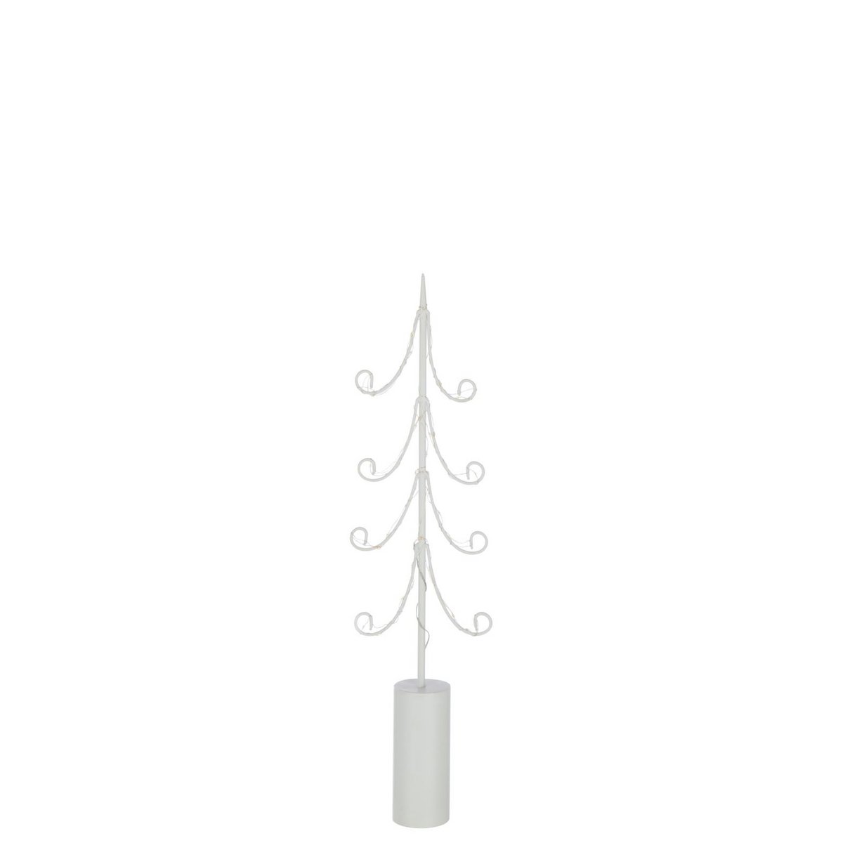 Arbre J-Line en métal blanc dans un intérieur contemporain
