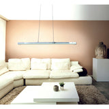 LED Pendant Light "Beam" total 18 W, 100 cm de long, avec des LED fermement construites, dimmables, réglables à température de couleur, pour la salle à manger et le bureau