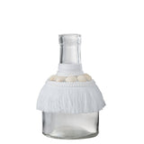 Vase Coquilles J-Line en verre blanc, design moderne et épuré