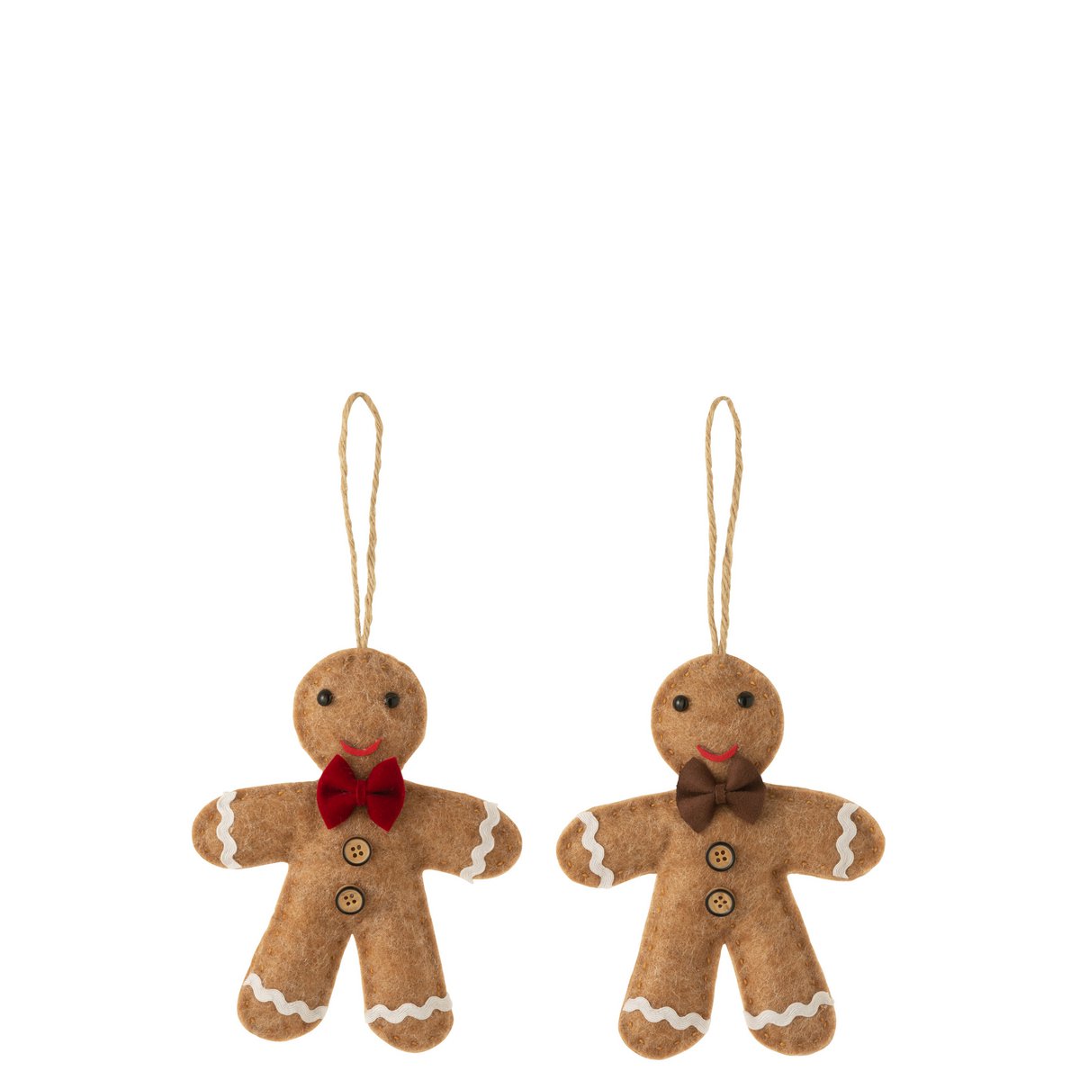 Cintre Noël Liline en pain d'épice - présentation dans un décor festif