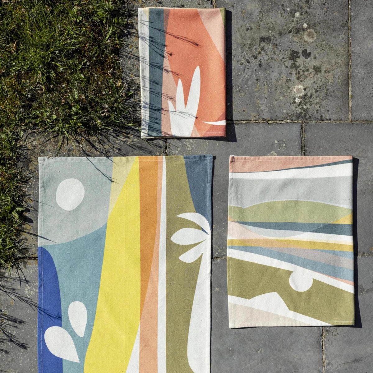 Torchon recyclé Revao Multico 50 x 70 - design coloré et élégant