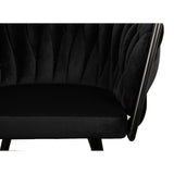 Chaise Wave noire (Lot de 2)