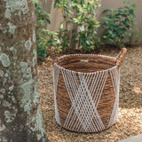 Panier à linge | Panier de plantes | Panier de rangement JUWANA en fibre de bananier