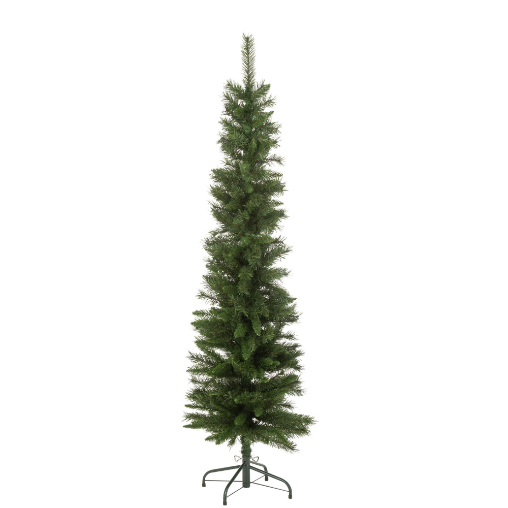Sapin de Noël en plastique vert J-Line, vue complète