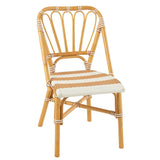 J-Line chaise Live - rotin/plastique - naturel/blanc