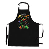Tablier de cuisine sans poche Épices recyclé Noir 72 x 90
