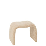 Tabouret J-Line N en textile beige avec design élégant