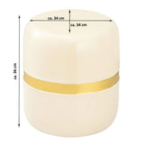 Table d'appoint de table décotique autour de Ø 34 h 36 cm lampe de table Softs Beverley Table métal et émail
