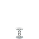 Détail du bougeoir J-Line Drops, verre transparent et design moderne