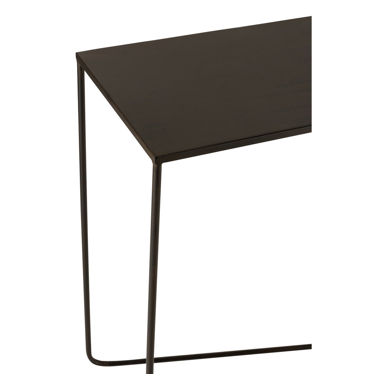 Détail du métal noir de la console J-Line