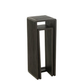 Table d'appoint J-Line Cube en bois noir - en duo