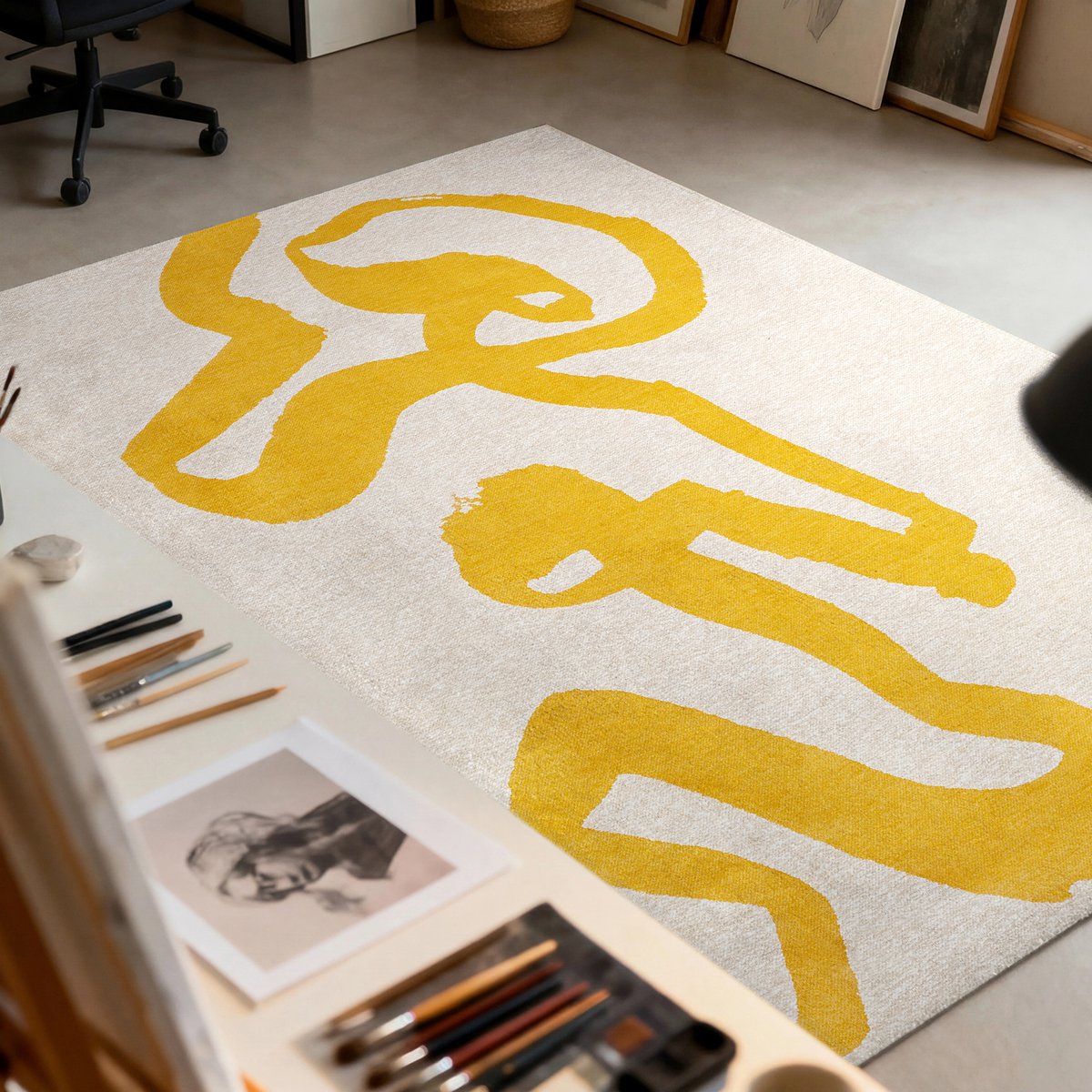 Tapis Eco - Pure Yellow - Tapis jaune