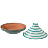 Détail du Tajine Grenada Stripes avec motifs vibrants