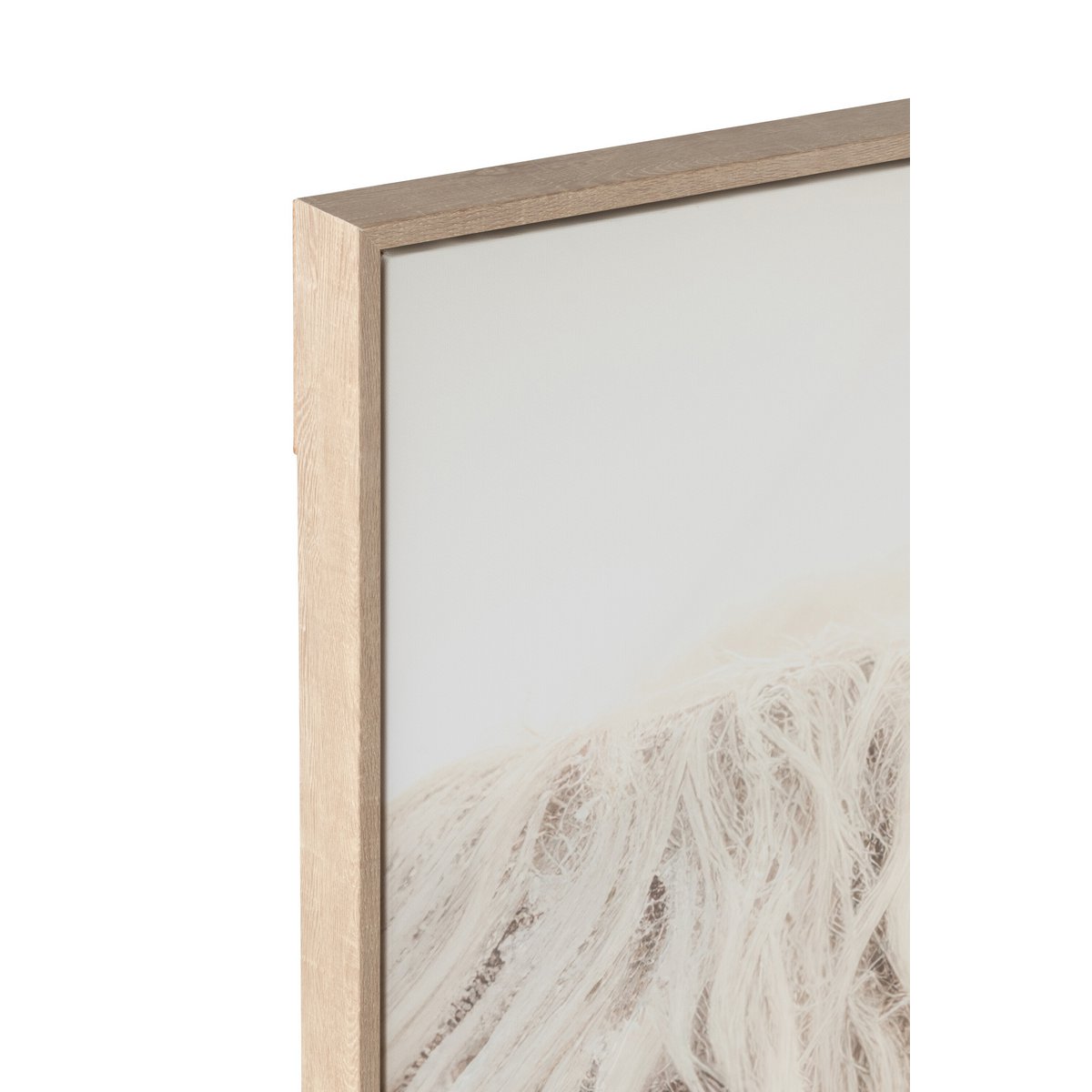 Vue de profil de la tête de Yak J-Line, détails en bois