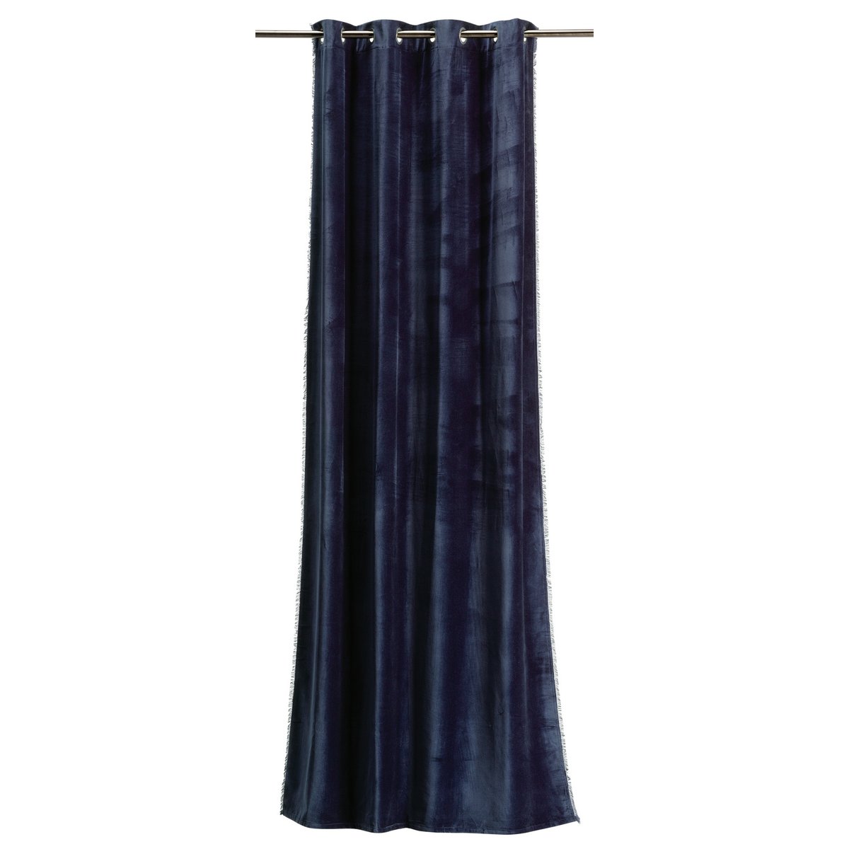 Rideau Fara Marine en coton bleu, élégant et épais, 135x280 cm