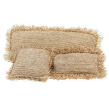 La Housse de Coussin Raphia Rectangulaire - Naturel - 35x100