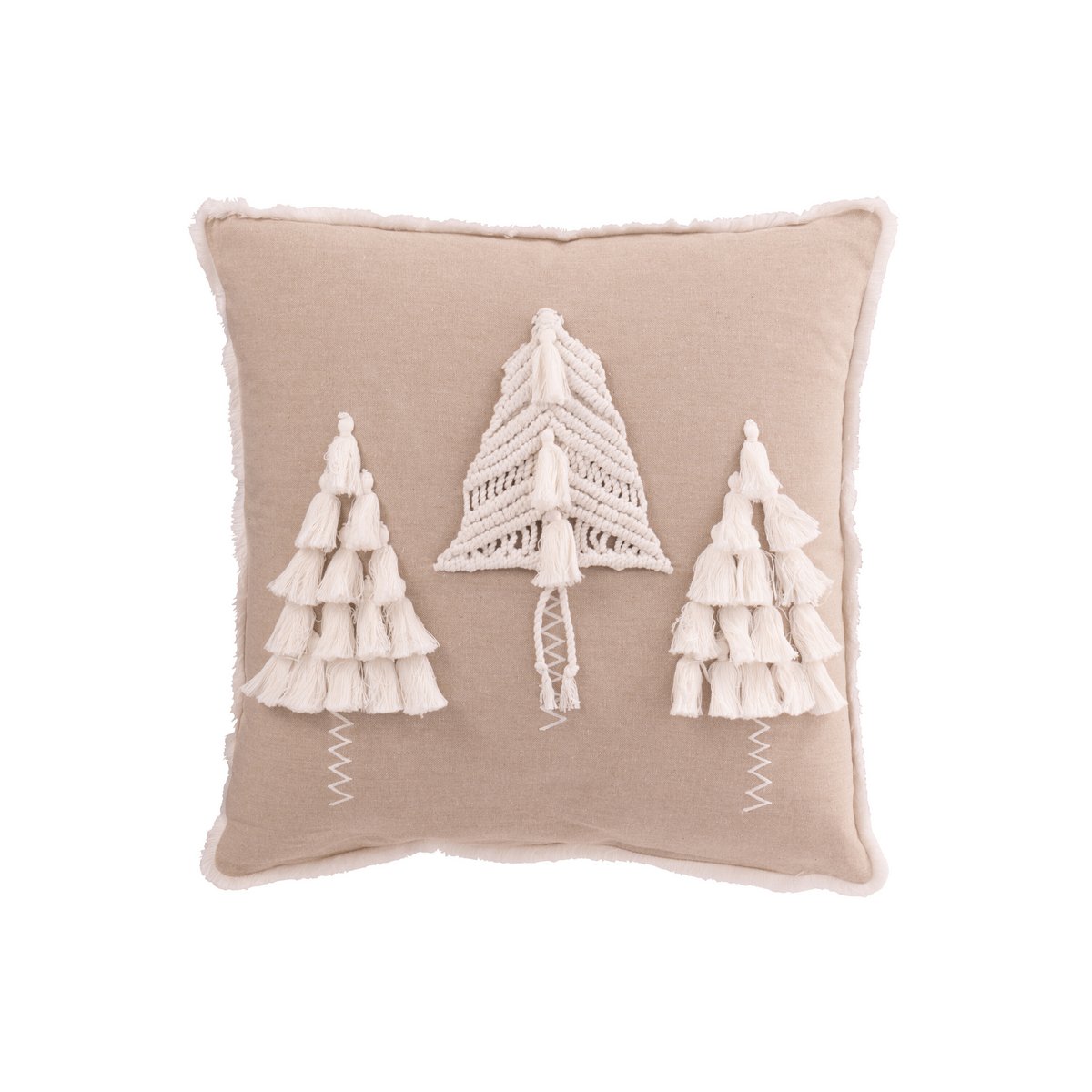 Coussin J-Line sur un lit décoré pour Noël