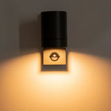 Lampe murale extérieure "Romb" avec détecteur de mouvement, aluminium colorant en anthracite, minuterie, lampe modifiable, 7 x 12,5 x 16,4 cm