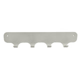 Gorillz Rounded Four Industrial Wall Coat Rack 4 Coat Rack Hooks - Gris