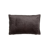 Coussin en velours bleu gris 50x30