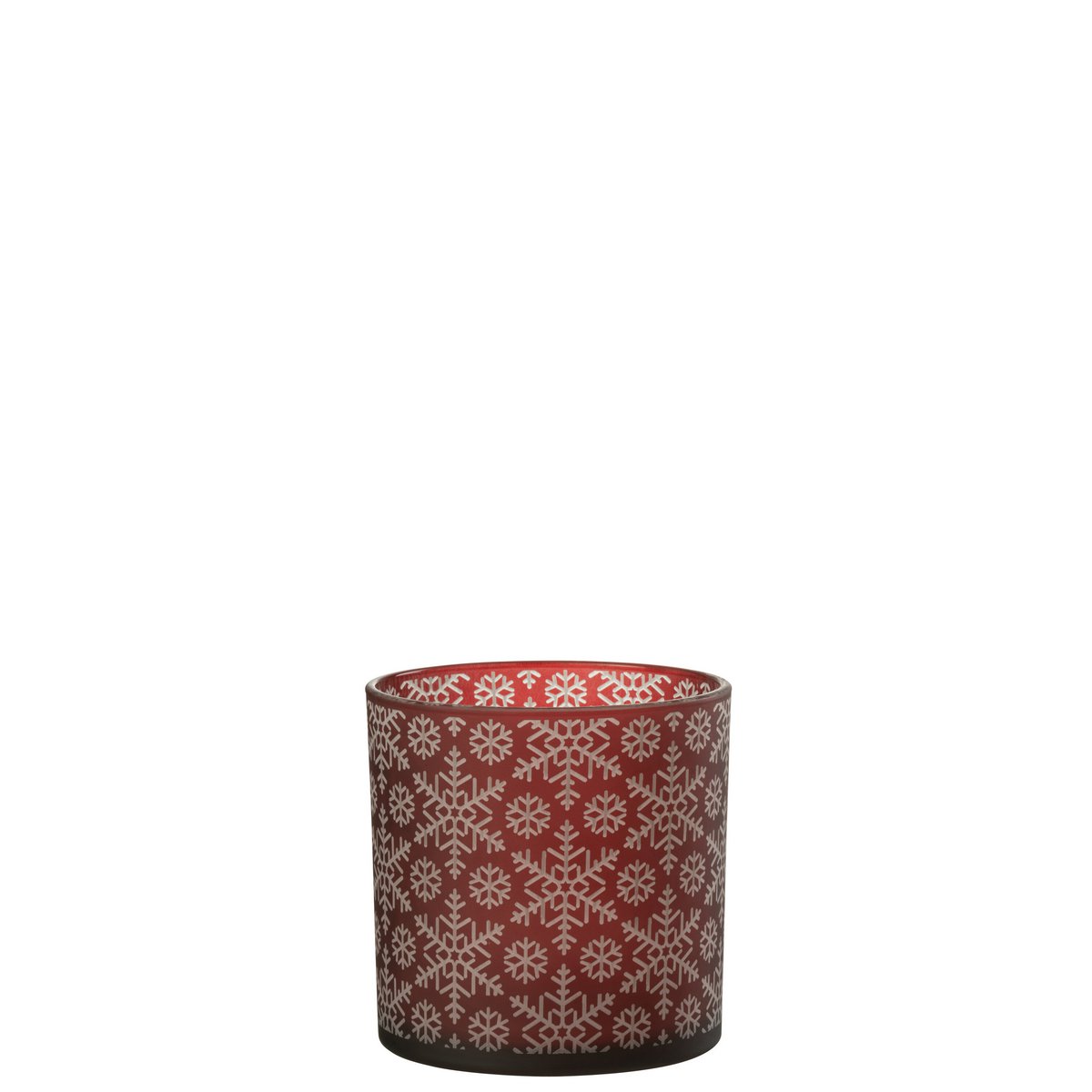 Ambiance festive avec la lanterne J-Line Snow rouge